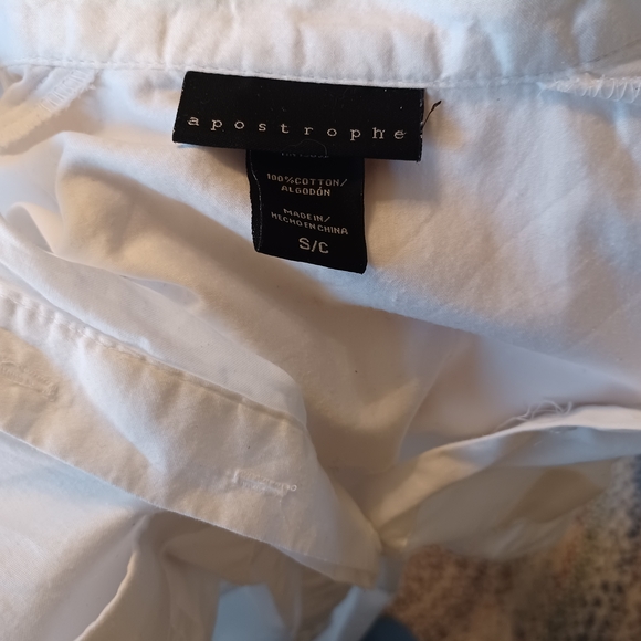 Apostrophe White Cotton Shirt - Picture 2 of 6